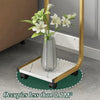 Plant Pot Stand Flower Vase Rack Shelf Coffee Side End Table Nightstand On Wheel