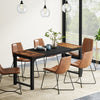 Tribesigns 160 x 60 cm Dining Table, Industrial Kitchen Table for 4-6 Person