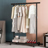 HeavyDuty Double Clothes Rail Hanging Rack Garment Stand Storage Shelf On Wheels