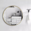 ExtraLarge Industrial Round Wall Mirror Brushed Silver Metal Frame 40 50 60 80cm
