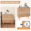 Modern 4-Drawer Dresser Wooden Storage Chest Cabinet Storage Organizer
