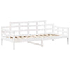 Day Bed and Set with Roof White 80x200 Solid Wood Pine P6H1