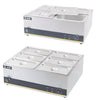Electric Food Warmer Catering 4/6 Pot Wet Well Heat Restaurant Bain Marie Buffet