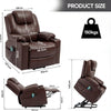 Riser & Recliner Armchair Leather 8 Point Electric Heated Massage Sofa Arm Chair