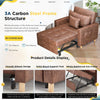 Convertible Sofa Bed 3-in-1 Pull out Arm Chair Folding Recliner Sleeper