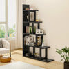 L-Shape Bookshelf Corner Bookcase Home Office Storage Display Rack Freestanding