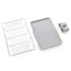 Dish Drainer Kitchen Sink Basket Cutlery Draining Tray Drip Board Plates Holder