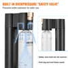 Sparkling Water Maker Soda Maker Carbonator Machine 1 PET Bottle Black