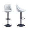 2 x Bar Stools Faux Leather Kitchen Breakfast Barstool Pub Chairs Cafe Stools