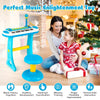 31-Key Piano w/Stool Set for Kids Toddler’s Electronic Keyboard-Blue
