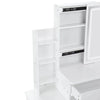 Dressing Table With Drawers Mirror Stool Set Makeup Desk Vanity Table Bedroom UK