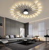 LED Ceiling Light Modern Dimmable Ceiling Lamp Flush Mount Gold/Black Design wit