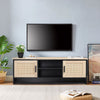Rattan Woven 4 Drawers Chest Modern Storage Cabinet Cupboard Living Room Bedroom