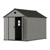 Gabled Plastic tools Shed 8x16FT Outdoor Garden Storage with Foundation Lock UK