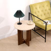 Mid Century 50cm Round Coffee Table Side Table for Living Room&Apartment Wooden