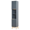 Modern 160cm Wooden 2 Door 2 Shelves Bathroom Cabinet Storage Unit with Legs UK