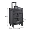 Large Makeup Trolley Case Drawer Wheel Mobile Beauty Hairdressing Vanity Case UK