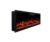 2025 50 INCH WIDE LED FLAMES BLACK GLASS TRUFLAME™ WALL MOUNTED ELECTRIC FIRE