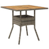 Gecheer Garden Table Dining Table Patio Bistro Tables with Acacia Wood T5Y8