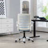 Desk Chair Mid-Back Office Swivel Chair Mesh Back Task Chair / Flip-up Armrest