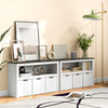 Kids Toy Organizer 3 Bin Storage Cabinet Bookcase Wooden Bookshelf Display Rack