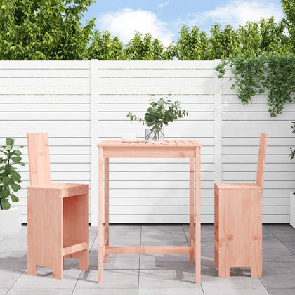 ARKEM 3 Piece Garden Bar Set Solid Wood , Dining Set Bistro Furniture,for E3F1