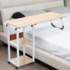 Drop Leaf C-Shape Sofa Side Table Height Adjustable Overbed Tabletop Laptop Desk