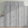 Storage Cabinet Grey Sonoma 70x42.5x225 Engineered Wood N8R3