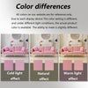 Modern Sofa Bed 2 Seater Click Clack Settee Recliner Couch with Metal Legs Pink