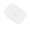 Modern Bathroom Wash Sink Basin Rectangular Curved Cloakroom Counter Top Ceramic