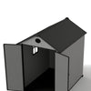 Storage-Focused 6x8FT Gabled Plastic Tool Shed With Foundation Combination Lock