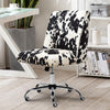 Desk Office Computer Gaming Velvet Armless PC Chair Swivel Height Adjustable NEW