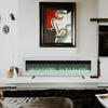 LED Fireplace Media Wall Fire Wall Mounted / Standing Electric Heater 40-100in