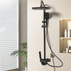Rainfall Shower Head Set Push Button High Pressure Multiple Water Spray Modes