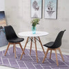 80CM Round Dining Table + Tulip Chairs Set Wooden Legs Kitchen Home Furniture