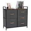 5 Drawers Dresser Bedroom Fabric Chest of Drawers Tower Storage Organizer Unit