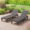 Patio Recliner Lounger Chaise Lounge Chairs Set of 2-Brown
