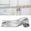 Peel Stick Floral Pattern Waistline Wallpaper Tile Sticker Skirting Border Decor