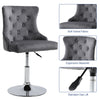1/2 Bar Stools Crushed Velvet Breakfast Chairs Swivel Gas Lift Kitchen Cushioned