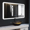 Bathroom Countertop Basin Set Tempered Glass Wash Sink Boat Shape Bowl Gold