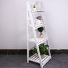 4 Tier Wooden Ladder Shelf Plant Flower Pot Display Stand Bookcase Storage Rack