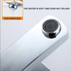 Basin Sink Mixer Tap Cloakroom Square Tall Waterfall Tap Chrome Faucets Bathroom