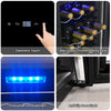 18 Bottle Wine Fridge Cooler , 5-18 C Touch Control, LED, Only 42dB,Black