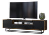 200cm Loft Retro Industrial TV Unit I Vintage Oak Cabinet I Cupboard Sideboard