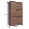 3 Drawer Shoe Cabinet Storage Cupboard Unit Shoe Rack Wooden Stand Organiser