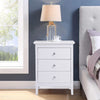 3 Drawer Wooden Bedroom Bedside Cabinet Furniture Storage Nightstand Side Table