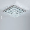 Modern XL Living Room Lamp LED Celling Light Crystal Pendant Chandelier Square