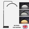 36W Half Moon LED Video Light Floor Fill Light Adjustable 3000K-6000K Brightness