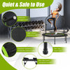 103 cm Mini Trampoline Foldable Fitness Rebounder Home Gym with Handle
