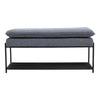 Grey Hallway Shoe Bench With Seat Cushion Storage Shoe Cabinet Shoe Shelf Rack